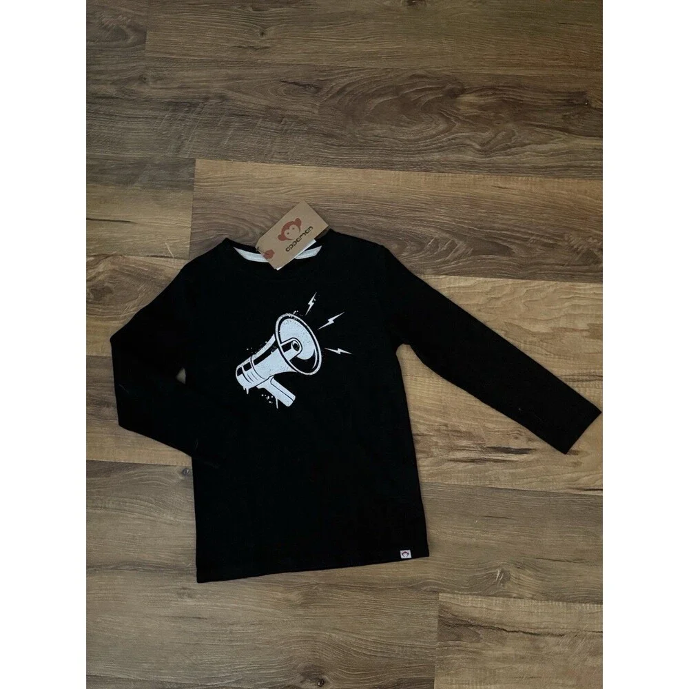 $40! Appaman Kids‎ Boys Get Loud Graphic Long Sleeve T-Shirt Size 5 NWT